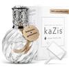 KAZIS® Lampada catalitica Twister I lampada profumata I vetro I XXL I 300 ml contenuto I trasparente