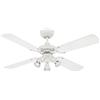 Westinghouse Ventilatore a Soffitto Princess Euro GU10, Finitura, Pale in Bianco/faggio