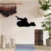 Wallity Hanah Home Elegante accessorio decorativo da parete in metallo, nero, 60 x 33 cm, 100% metallo, spessore 1,5 mm, perfetto per la decorazione della casa moderna e arte da parete unica