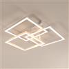 Comely Lampadario LED Soffitto Dimmerabile 62cm, 40W 4500LM Plafoniera LED Soffitto Moderna Design con Telecomando 3000K-6500K, Lampade da Soffitto per Soggiorno Camera da Letto Cucina