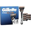 Gillette Proglide 1 Rasoio Barba Uomo E 8 Lamette Di Ricambio Con Doppia Lubrificazione Prima E Dopo Le Lame, Nuova Lubrificazione EverGlide Per Una Profondità E Comfort Incredibili, Lama Barba Uomo