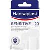 Hansaplast Cerotti SENSITIVE, Cerotti extra delicati specifici per pelli sensibili, Cerotti Hansaplast ipoallergenici, 1 confezione da 20 pezzi in formati assortiti