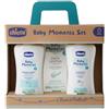 Chicco Baby Moments Set con Bagno Corpo da 200 Ml, Shampo Senza Lacrime da 200 ml, Pasta Lenitiva da 100 Ml, Idea Regalo, 0 Mesi +