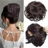 SEGOHAIR Tousled Updo - Extension per chignon, capelli sintetici, 80 g, capelli sintetici, castano scuro, grande, con elastico in gomma