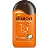 Bilboa, Latte Solare Coconut Glow SPF 15, Crema Solare con Olio di Cocco e Vitamina E, Leggera sulla Pelle, Protezione Solare Resistente all'Acqua, 200 ml