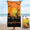 Generic Telo Mare Halloween 70X140Cm Asciugamano Da Bagno Antisabbia Asciugamano Da Spiaggia Leggero Telo Da Bagno Per Spiaggia Doccia Campeggio