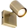 Qazqa jeana - Faretto da soffitto/parete Moderno - 1 luce - L 8 cm - Bronzo - Moderno - Soggiorno I Camera da letto I Sala da Pranzo I Cucina