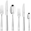 Sambonet Flat 62512-83 Set di Posate da Tavola Monoblocco in Acciaio Inox 18/10, per 6 persone, 36 pezzi: 6 forchette, 6 coltelli, 6 cucchiai, 6 forchette frutta, 6 coltelli frutta, 6 cucchiaini tè