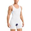 Gotoly Compressione Uomo Shapewear Bodysuit Snellente Intimo Modellante Full Body Shaper con Pantaloncini da Gamba Dimagrante Fascia Pancia Fitness Canottiera