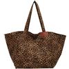 BelleVive Borsa Leopardata Borsa Tela Tracolla Donna Shopper Leopardata Grande Borsa a Tracolla Borse Eleganti Borse Moda