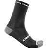 CASTELLI 4521026-010 ROSSO CORSA PRO 15 SOCK Uomo Calzini BLACK WHITE XXL