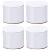 ZHUOZ1T 4 pz Rialzi per Mobili in Acciaio al Carbonio,Rialzo per Letto, Autoadesivi,Aggiunge Altezza ai Armadi,Tavolo,Sedia,Piedini Protettivi per Mobili Rialzi per Gambe di Letto,Tondo(white6x5cm)