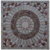 Estile Mosaico Marmor Rosone 33015 - Piastrelle in pietra naturale, 60 x 60 cm, colore: Rosso beige crema