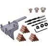 Aonukpdy 41 Pezzi 6/8/10mm Punta da Trapano per Lavorazione del Legno Tassello di Perforazione A Tazza Guida per Trapano Localizzatore Fori Grigio