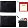Dyiouxin Busta Porta Soldi Impermeabile A5,pochette impermeabile,busta impermeabile per documenti,Pochette Portadocumenti Con Cerniera,fogli portamonete,busta porta soldi,per Fatture,Documenti 2pc