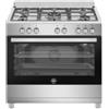 La Germania SE965GX/24 - Cucina a gas con forno, n° 5 fuochi, 90x60 cm, inox