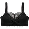 Generic Reggiseni Giornalieri Senza Fili For Mastectomia For Donne Reggiseni A Copertura Totale Dopo L'intervento Reggiseno Con Tasche Comfort For Protesi Mammarie(Black,80/36C)