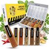 DIBYS Set Spezie da Cucina Regalo, 6 Miscele dal Mondo, 188g | Peperoncino, Thai, Greco, Messicano, Indiano, Texano, PDF ricette, Prodotto UE, Senza Glutine