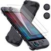 WFTE Custodia per Nintendo Switch 2 Model 2025 Cover TPU Trasparente per Nintendo Switch 2 OLED Joy Con, 2 Vetro Temperato e 2 Joystick stick Impugnatura per Il Pollice Compatibile