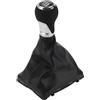 TUCKBOLD Pomello del Cambio Manuale a 6 Velocità con Copertura per Audi A4 B8 No.8K0863278H | Leva del Cambio del Cambio del Cambio Nero Cromato Argento 1 Pezzo