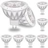 GOHDLAMP Lampadine LED MR16 Bianco Caldo GU5.3 Lampadina Spot 6 pezzi, 12V 5W 2700K Lampadina LED MR16 2Pin 50W Equivalente Alogena 450Lm Angolo del Fascio 38° Lampada non Dimmerabile
