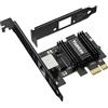 YuanLey Scheda di Rete PCIe 2.5G, YuanLey Adattatore Ethernet PCI Express 2,5 Gigabit con Realtek RTL8125B, Scheda NIC 2500Mbps Controller LAN RJ45 per PC Windows/Linux/Mac OS con Staffa Low-Profile