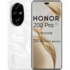 HONOR 200 Pro Smartphone 5G Android 14 Dual SIM NFC, 12GB RAM 512GB, AMOLED da 6.78 pollici display Eye Comfort con Snapdragon 8s Gen 3,50MP,5200 mAh, Moonlight White [Versione italiana]