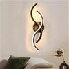 Mckalen Applique da Parete Interno LED, 15W 1687LM Lampada a Muro LED Creativo, 42CM Lampada da Parete Moderna in Acrilico per Camera da Letto Bagno Soggiorno Corridoio, Bianco Caldo 3000K