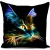HUASHUZI cuscino gatto nero federe cuscini divano 40 x 40 cm gatto regalo donna copricuscini fodera cuscino decorativi soggiorno camera da letto accessori