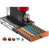HFHOME Porta capsule da caffè in metallo per 50 capsule Nespresso Vertuo e 50 capsule Dolce Gusto, HFHOME Organizzatore con cassetto per capsule Nespresso Vertuoline, supporto per macchina da caffè