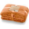 DecoKing - Coperta morbida Henry in microfibra/pile, coperta da giorno, da salotto, in stile scandinavo, 70 x 150 cm, colore: rosso volpe