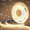 Arotelicht Arote Striscia LED COB 24V Impermeabile Bianco Caldo 3000K 5m, Strisce LED COB IP65 Dimmerabile Alta Luminosità 320LEDs/m per Camera da Letto Cucina Decorazione Interni Casa, Alimentatore Non Incluso