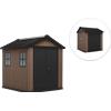 Keter Newton plus 757/775 - Casetta da giardino - Con finestre - 230x223.8x246 cm