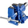 VEVOR Morsa da banco da 15,2 cm, doppia morsa girevole per impieghi gravosi, testa e corpo ruota di 360°, morsa da banco per tubi con forza di serraggio 30 kn, per dispositivi di fissaggio a morsetto