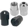 Lecreatekit Robusto mini mandrini (M8 0 75mm) Set di quattro per smerigliatrice elettrica utensili