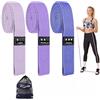 CEILIWEN Set di 3 fasce di resistenza lunghe in tessuto con 3 livelli di resistenza per allenamento completo del corpo, fasce elastiche per trazioni per donne/uomini, yoga, pilates, fitness