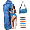 Outplea Sdraio Gonfiabile Leggero, Divano Gonfiabile Portatile con borsa, Divano Gonfiabile da Campeggio Impermeabile, Letto Gonfiabile per Spiaggia Partito Viaggio, Klein Piuma Blu