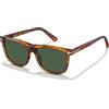 AVAWAY Retro Occhiali da Sole per Uomo Polarizzato Vintage Occhiali Quadrati UV400 Protezione Acetato Telaio per Viaggi Guida Pesca