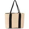 Ynport Crefreak Borsa da Donna Grande in Paglia Borsa da Spiaggia Estiva con Manici Borsa a Tracolla Hobo Intrecciata a Mano Borsa per lo Shopping da Viaggio, Beige