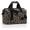 reisenthel allrounder M - Borsa da Medico Multifunzione per Viaggio, Lavoro e Tempo Libero, Multitasche con Tracolla Rimovibile, Tessuto Idrorepellente, 18 L, Fantasia Baroque Taupe