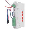 Brightium Driver di strisce LED digitali DC5-24V con scheda SD, ideale per progetti di illuminazione personalizzabili e decorazioni ambientali.