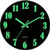 Orologio Da Parete Con Lupo Al Neon E Galassia – 30,5 Cm, LED Con Sensore Vocale, Silenzioso, A Batteria, Per Camera Da Letto