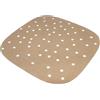 Guardini, Set di 100 fogli forati quadrati 22x22 cm, Ideali per friggitrice ad aria, Carta antiaderente, Monouso, Linea Air Fryer