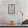 Wallity Hanah Home Elegante accessorio decorativo da parete in metallo, nero, 32 x 50 cm, 100% metallo, spessore 1,2 mm, perfetto per la decorazione della casa moderna e arte da parete unica