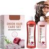 Boxiatil 100ml Shampoo Alla Biotina + 100ml Balsamo Capelli, Shampoo And Treatment Set Con Estratti di Rosmarino e Cipolla, Per Capelli Danneggiati e Fragili, Nutre le Radici e Ripara i Capelli
