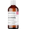 wesentlich. Olio di jojoba spremuto a freddo, nativo, 100 ml, olio di jojoba puro al 100%, per pelle e capelli, viso e unghie, 100 ml