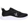 Calvin Klein Jeans Eva Runner Low Lace Mix Ml Wn Yw0yw01442, Scarpe da Ginnastica Donna, Nero Black Bright White, 40 EU