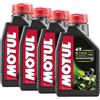 FAR 4 LT LITRI OLIO MOTORE PER TAGLIANDO MOTUL 5100 SINTETICO 10W40 COMPATIBILE CON KAWASAKI ZZR 600 E MOTO SCOOTER 4T QUATTRO TEMPI