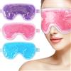 dusaniyali 3 mascherine rinfrescanti per occhi, occhiali di raffreddamento riutilizzabili in gel per occhiaie, gonfi, alleviano l'affaticamento degli occhi, emicrania, dolore al seno