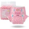 CutiePlusU Pannolini per Adulti, Confezione da 10 Pezzi, Mutandine Assorbenti Monouso con Alette per Donne e Uomini, Massima Assorbenza Notturna-Baby Melody(L 94-120cm)